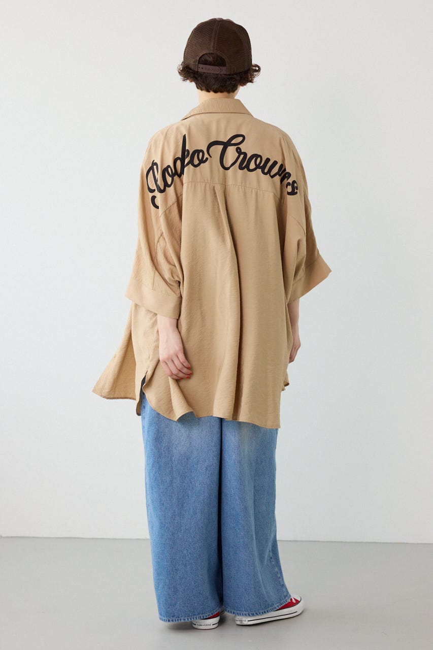 【UNISEX】COOL ドルマンロゴシャツ BEG FREE