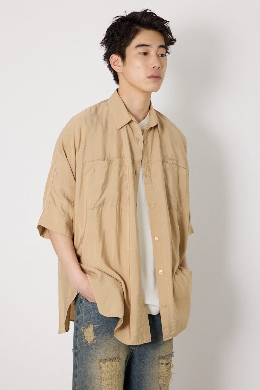 【UNISEX】COOL ドルマンロゴシャツ BEG FREE