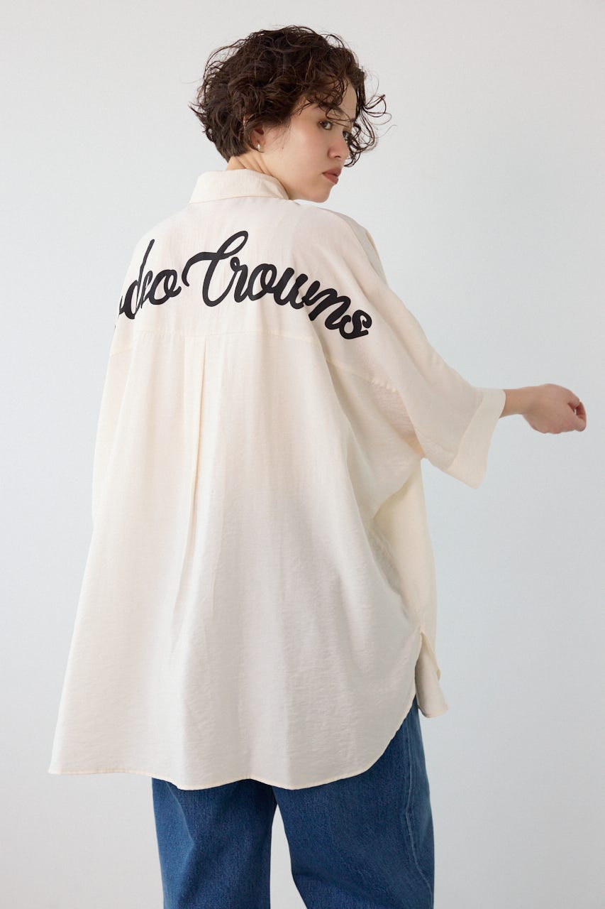 【UNISEX】COOL ドルマンロゴシャツ O/WHT FREE