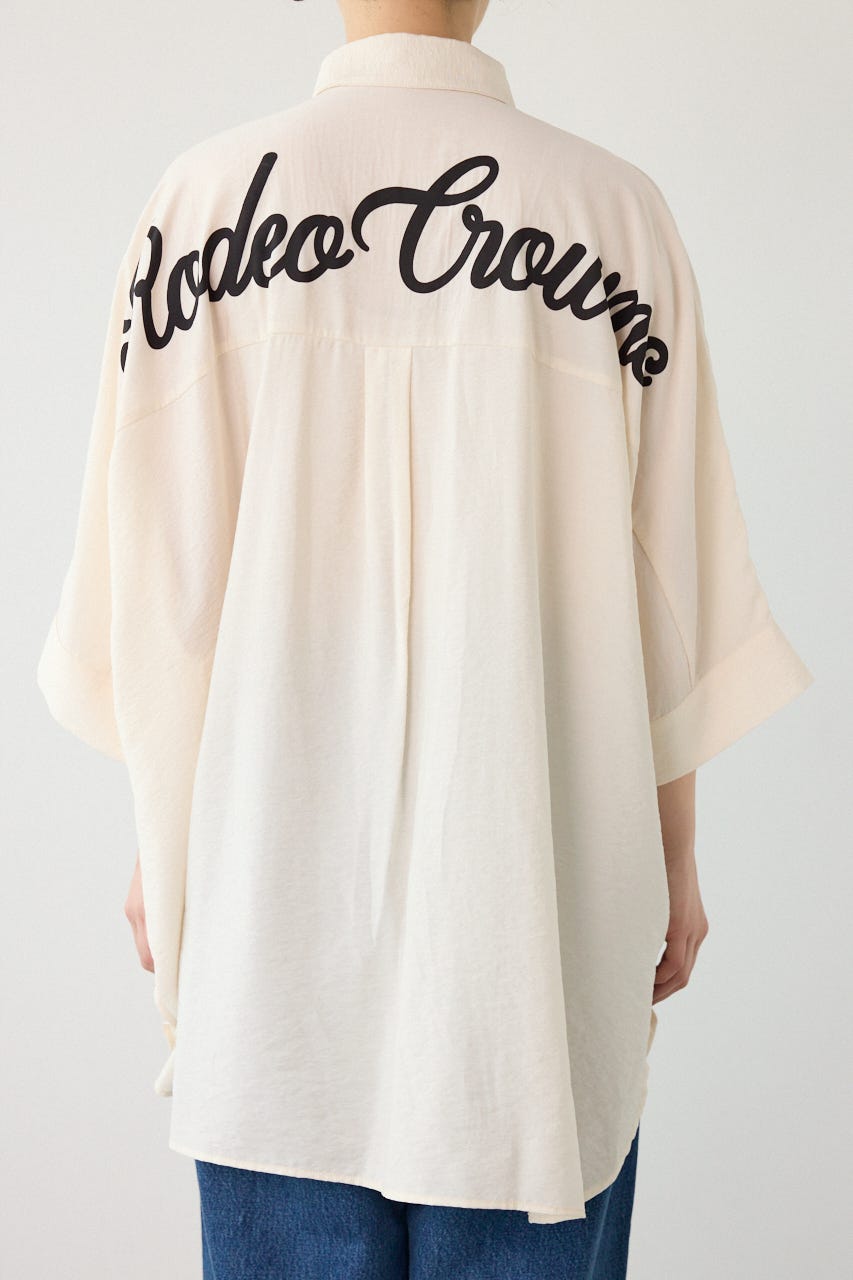 【UNISEX】COOL ドルマンロゴシャツ O/WHT FREE