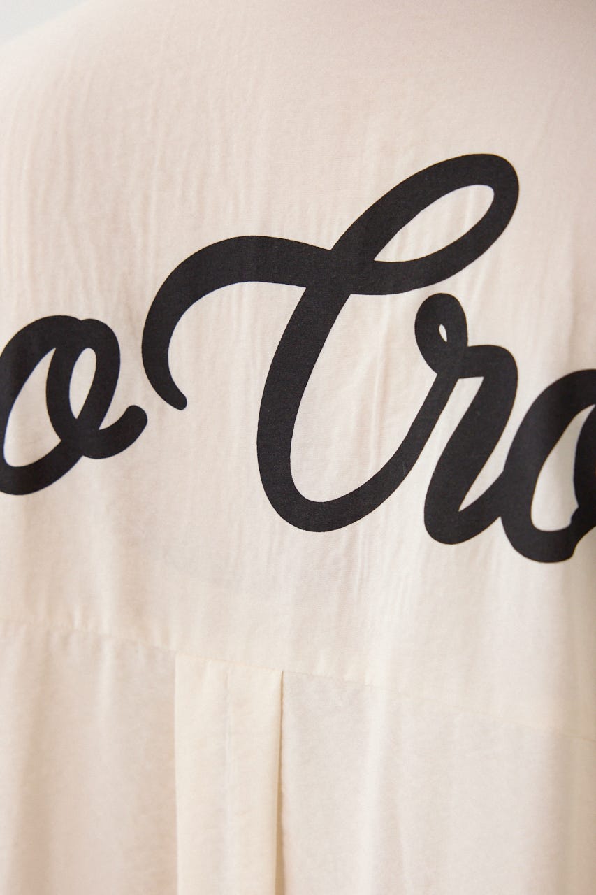【UNISEX】COOL ドルマンロゴシャツ O/WHT FREE