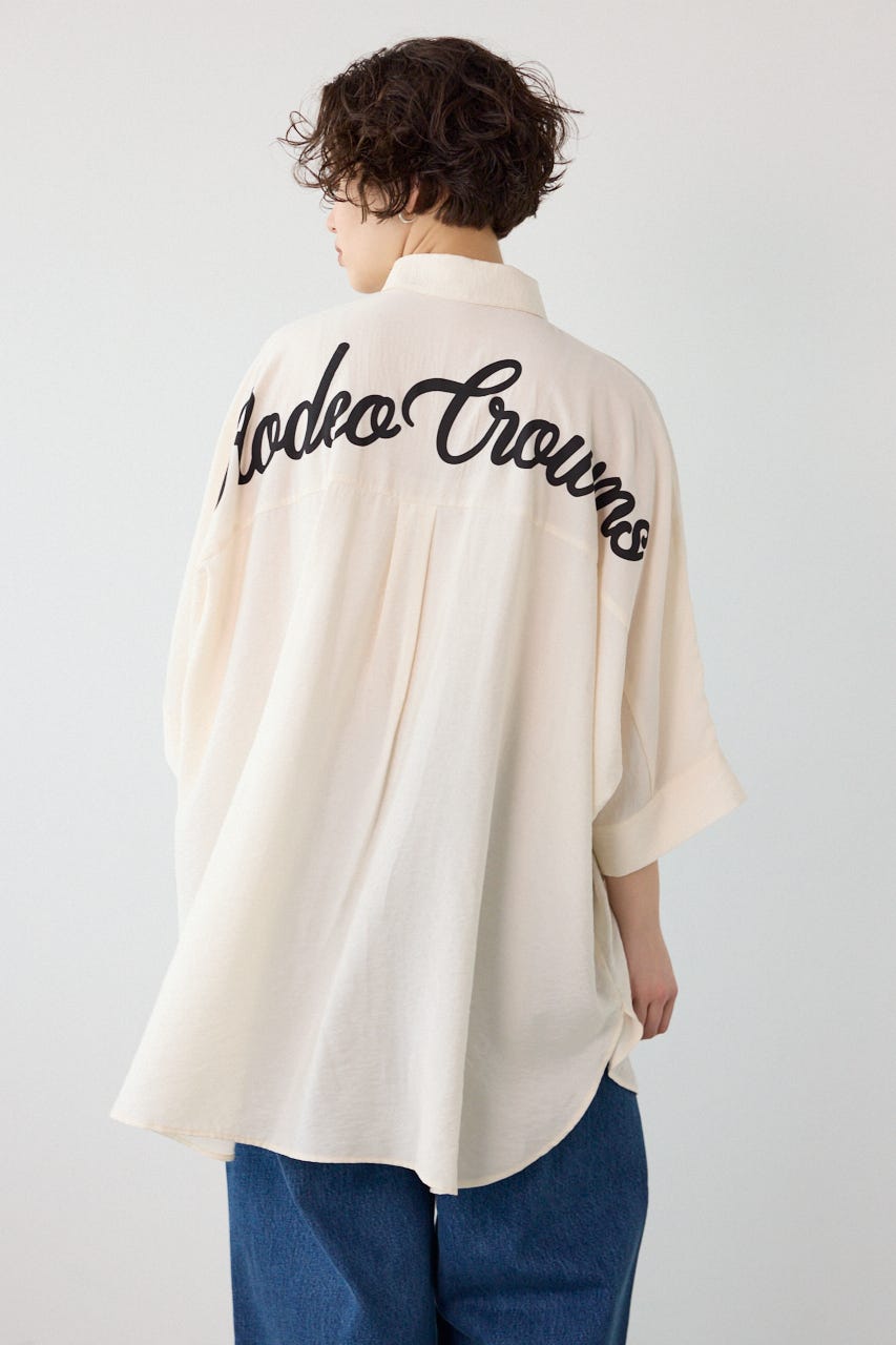 【UNISEX】COOL ドルマンロゴシャツ O/WHT FREE