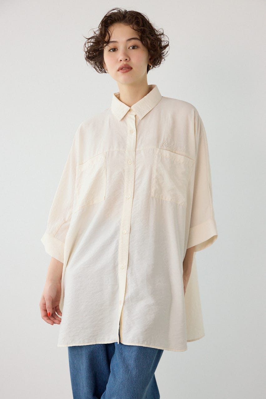 【UNISEX】COOL ドルマンロゴシャツ O/WHT FREE