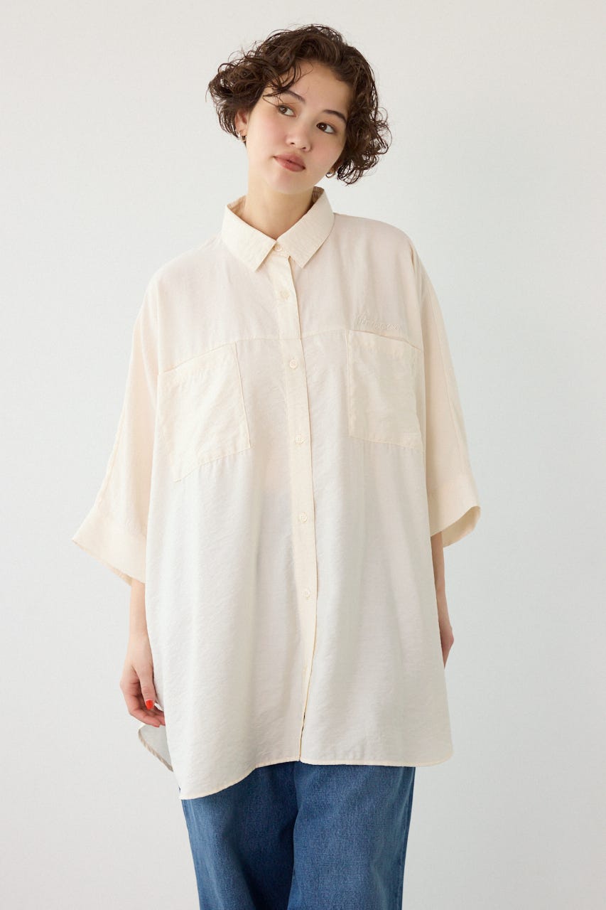 【UNISEX】COOL ドルマンロゴシャツ O/WHT FREE