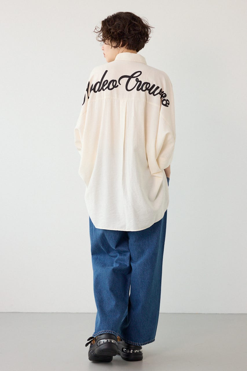 【UNISEX】COOL ドルマンロゴシャツ O/WHT FREE