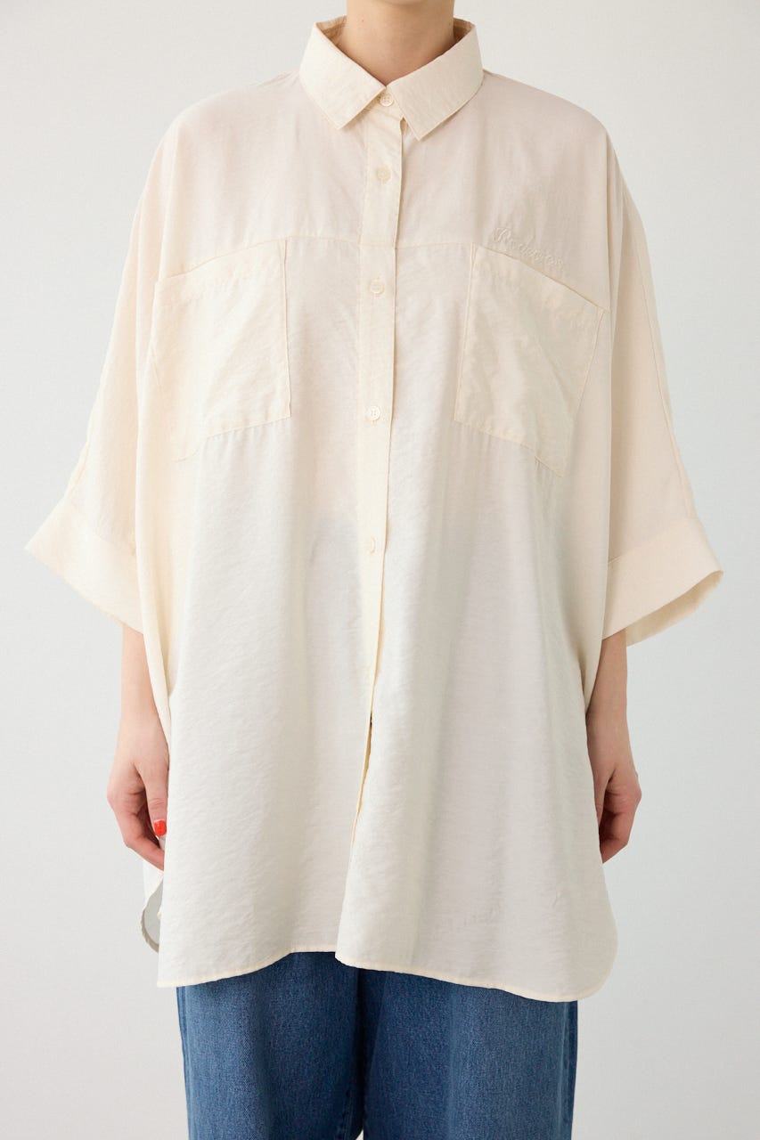 【UNISEX】COOL ドルマンロゴシャツ O/WHT FREE