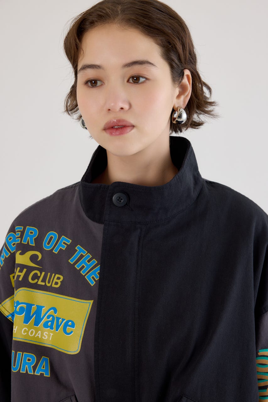 【UNISEX】カスタムリメイクモッズコート BLK FREE