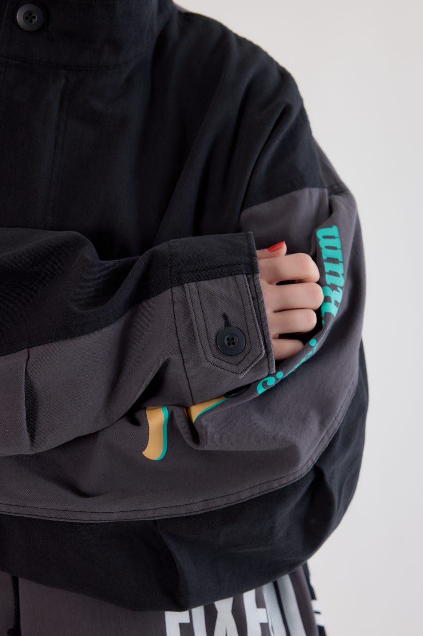 【UNISEX】カスタムリメイクモッズコート BLK FREE