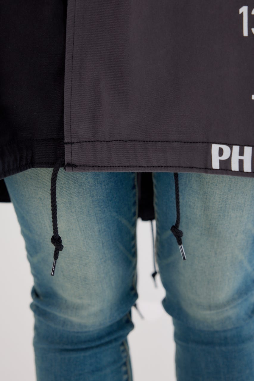 【UNISEX】カスタムリメイクモッズコート BLK FREE