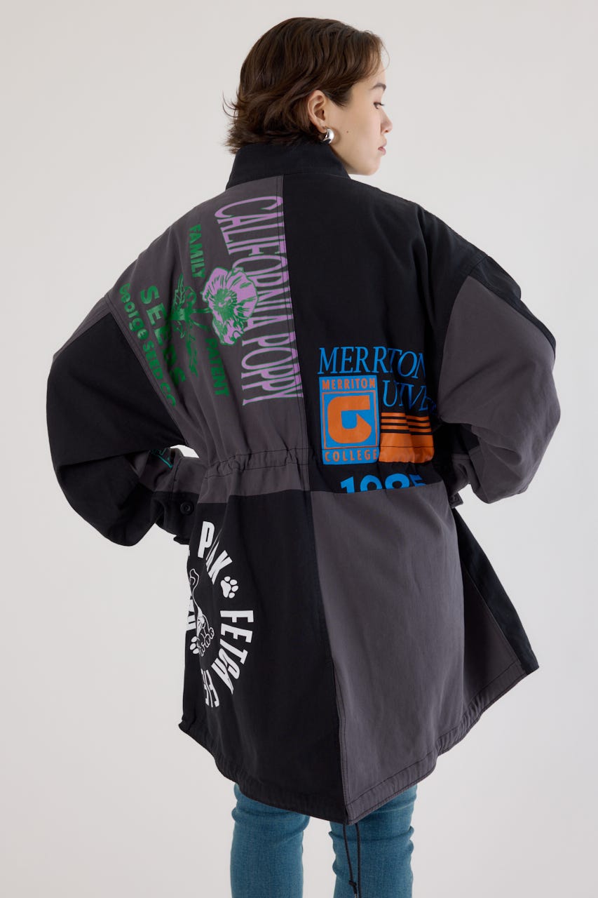 【UNISEX】カスタムリメイクモッズコート BLK FREE