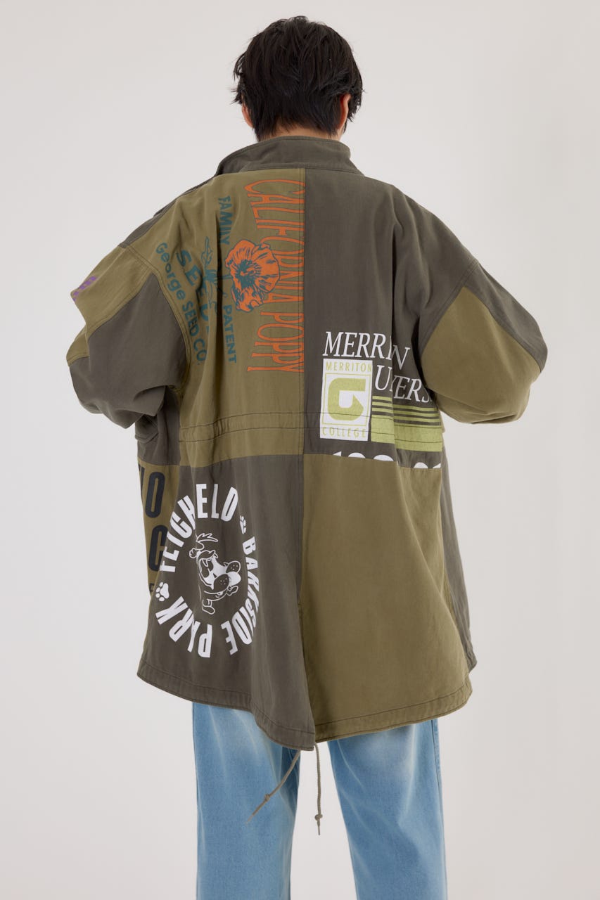 【UNISEX】カスタムリメイクモッズコート KHA FREE