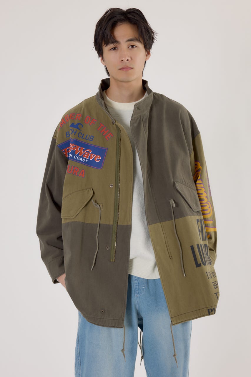 【UNISEX】カスタムリメイクモッズコート KHA FREE