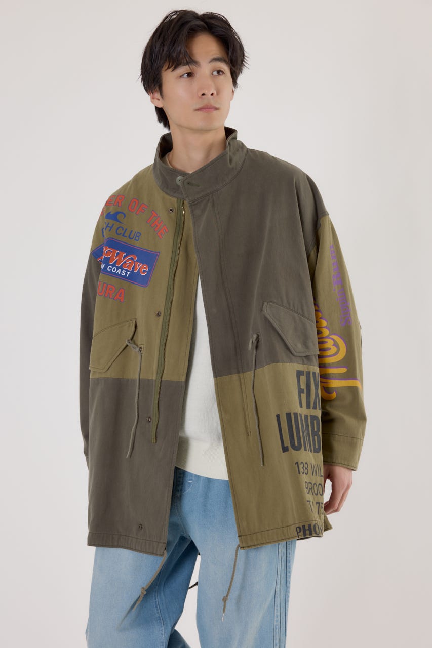 【UNISEX】カスタムリメイクモッズコート KHA FREE