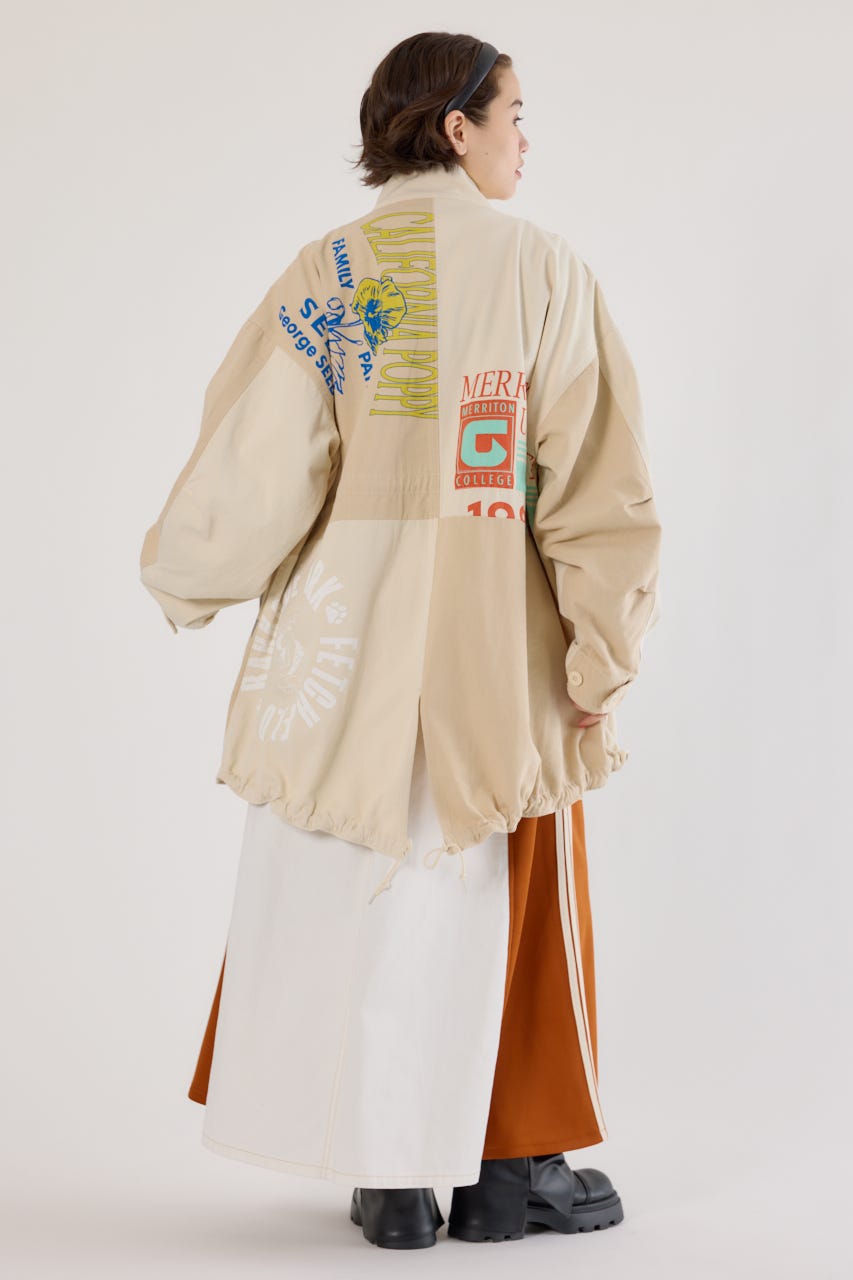 【UNISEX】カスタムリメイクモッズコート O/WHT FREE