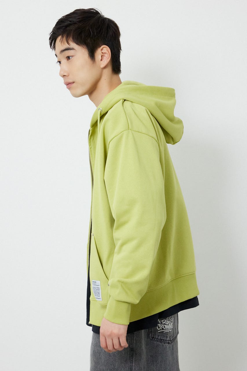 【UNISEX】SHARE W ジップパーカー LIME M