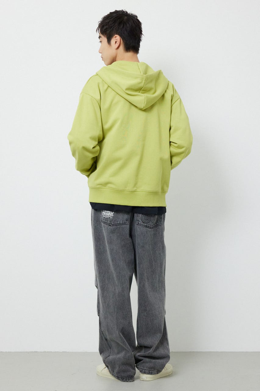 【UNISEX】SHARE W ジップパーカー LIME M