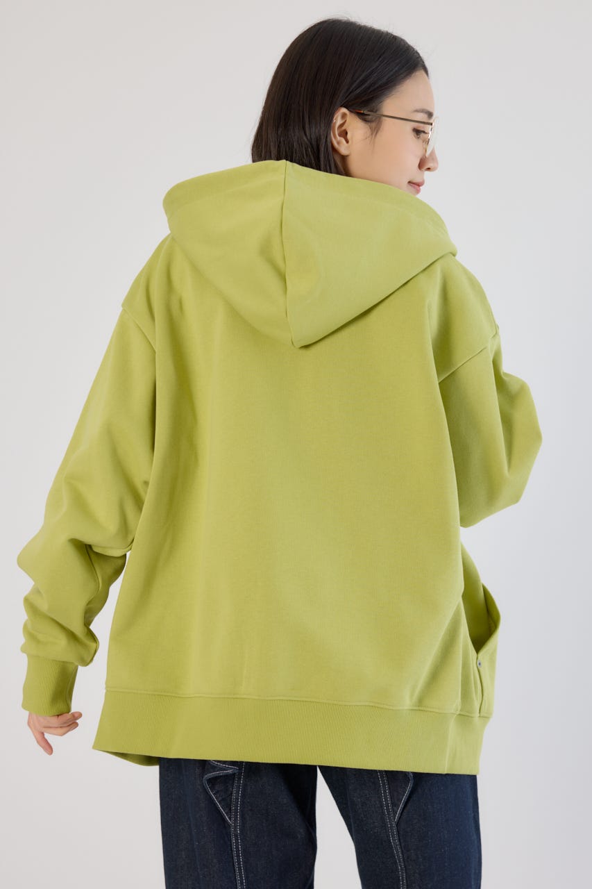 【UNISEX】SHARE W ジップパーカー LIME M