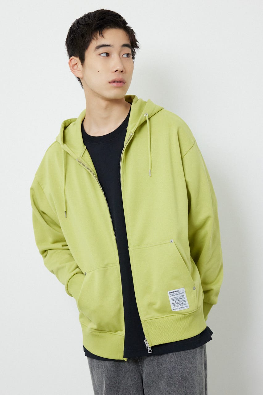【UNISEX】SHARE W ジップパーカー LIME M
