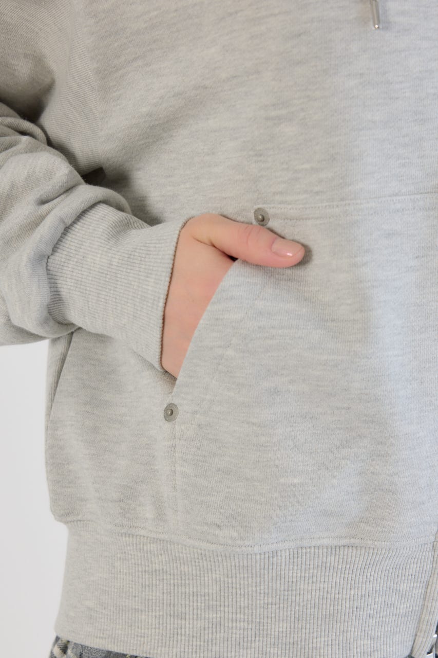 【UNISEX】SHARE W ジップパーカー L/T.GRY M