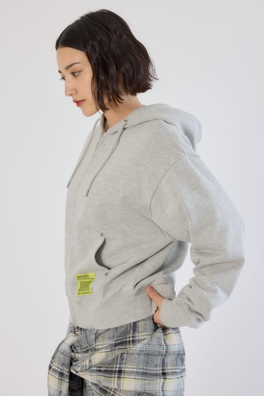 【UNISEX】SHARE W ジップパーカー L/T.GRY M