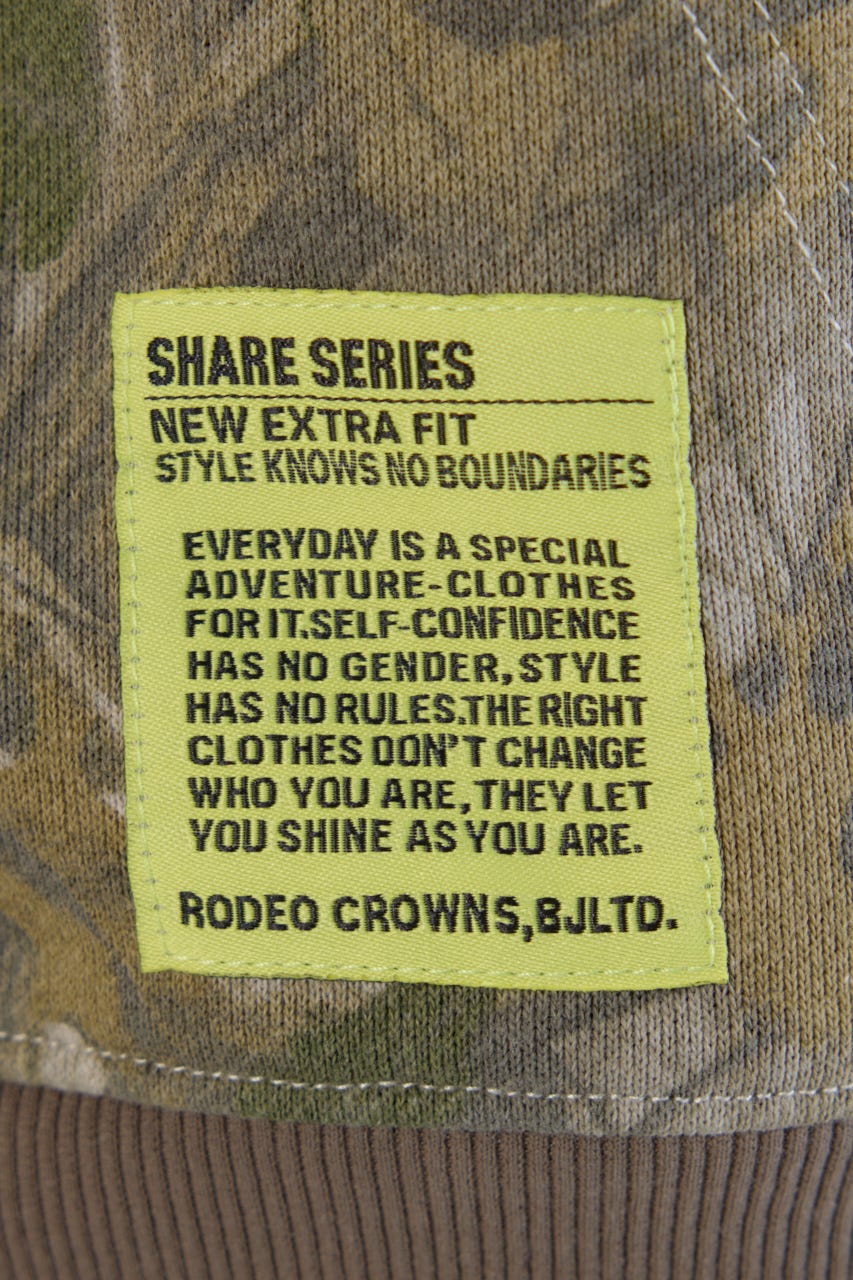 【UNISEX】SHARE PATTERN W ジップパーカー 柄BEG M