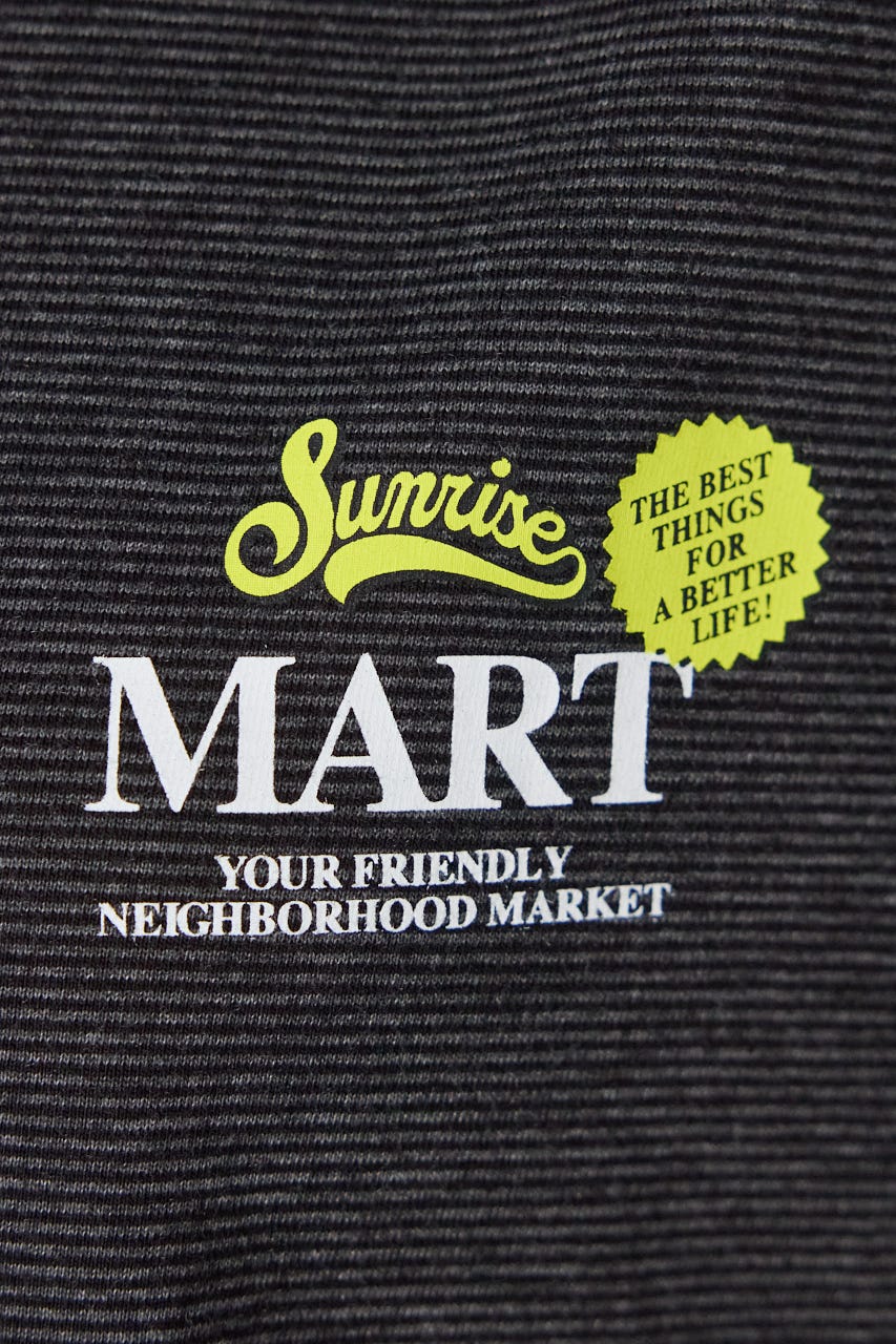 【UNISEX】Heather Border Tシャツ 柄BLK FREE