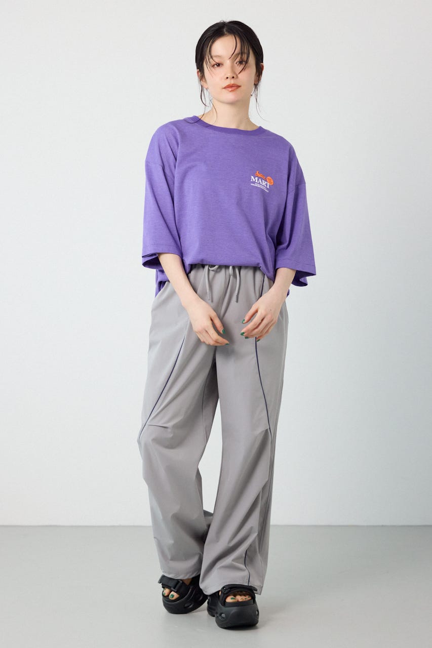 【UNISEX】Heather Border Tシャツ 柄PUR FREE