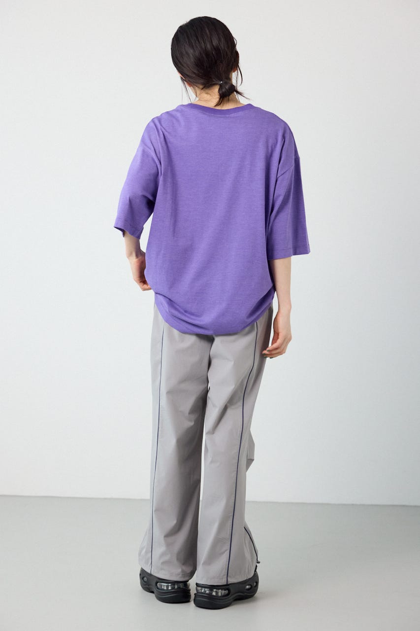 【UNISEX】Heather Border Tシャツ 柄PUR FREE