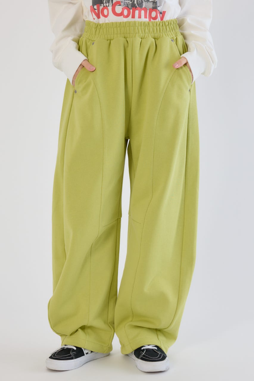 【UNISEX】SHARE バレルスウェットパンツ LIME M