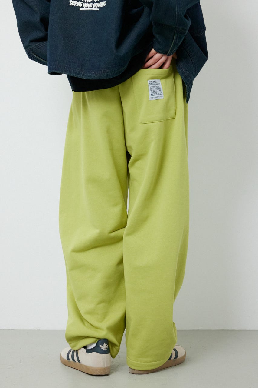 【UNISEX】SHARE バレルスウェットパンツ LIME M