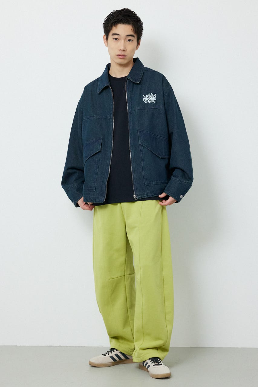 【UNISEX】SHARE バレルスウェットパンツ LIME M