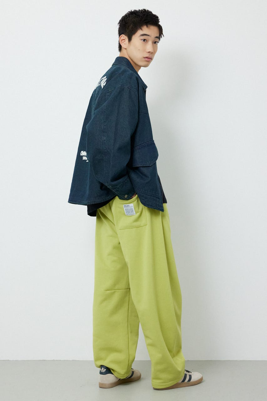 【UNISEX】SHARE バレルスウェットパンツ LIME M