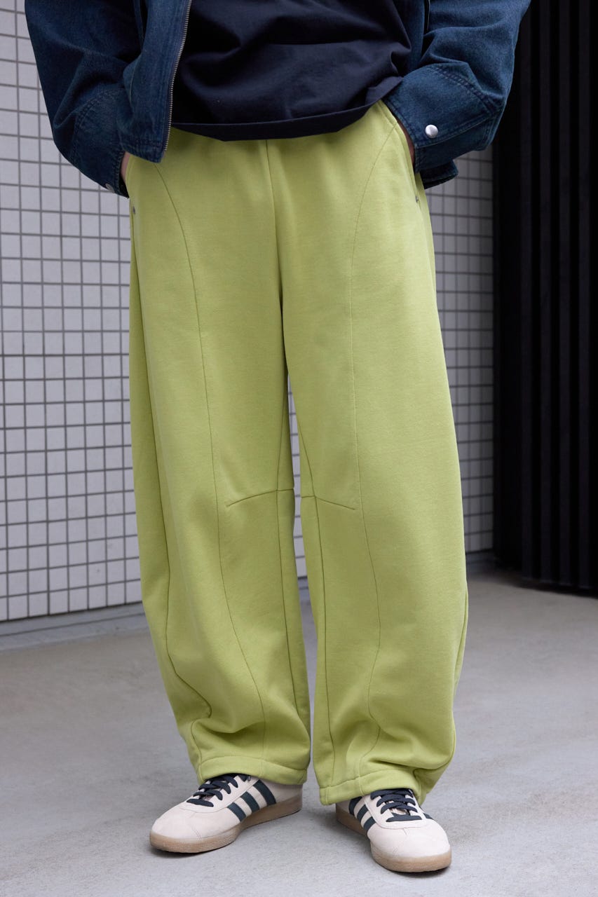 【UNISEX】SHARE バレルスウェットパンツ LIME M