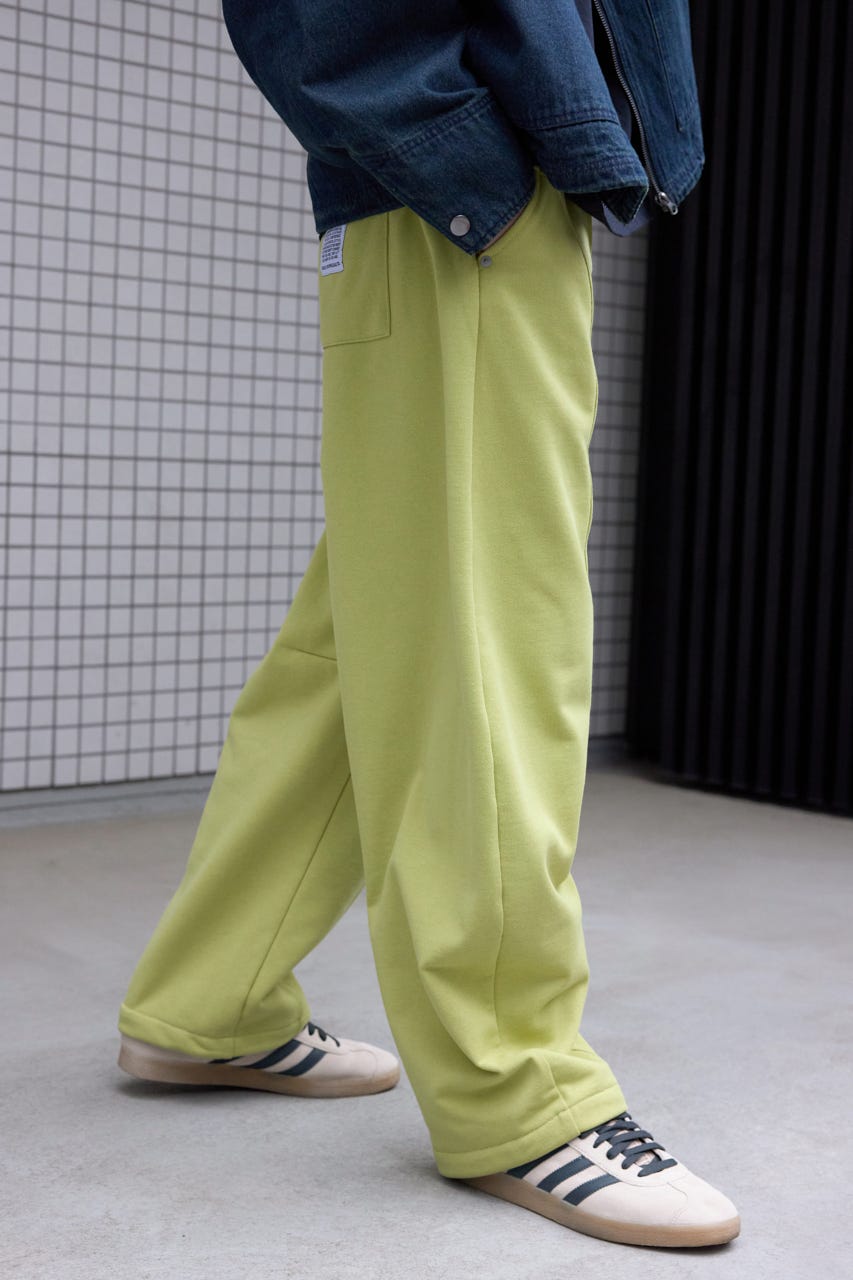 【UNISEX】SHARE バレルスウェットパンツ LIME M