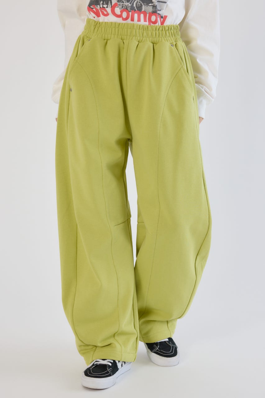 【UNISEX】SHARE バレルスウェットパンツ LIME M
