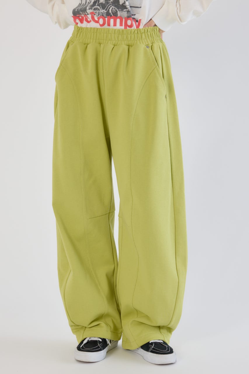 【UNISEX】SHARE バレルスウェットパンツ LIME M
