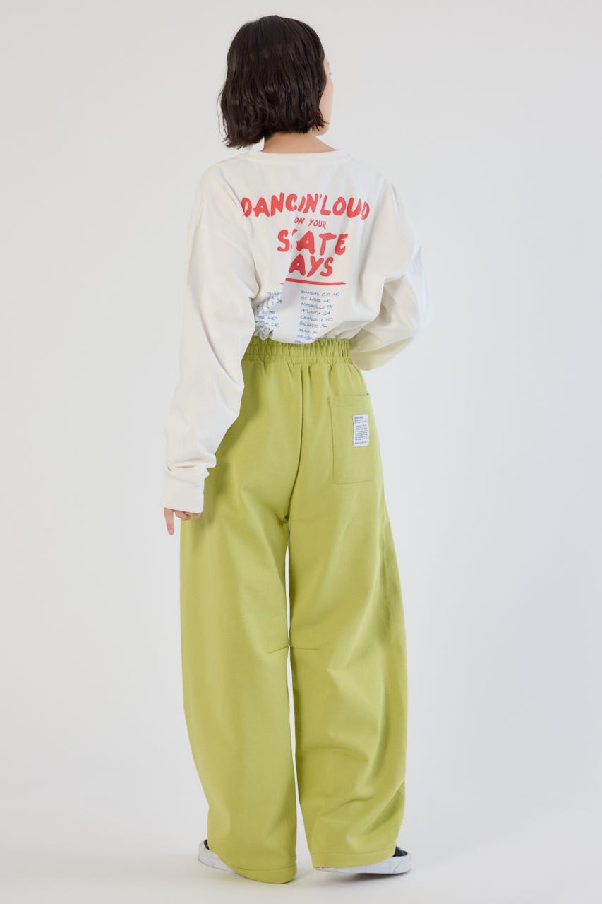 【UNISEX】SHARE バレルスウェットパンツ LIME M