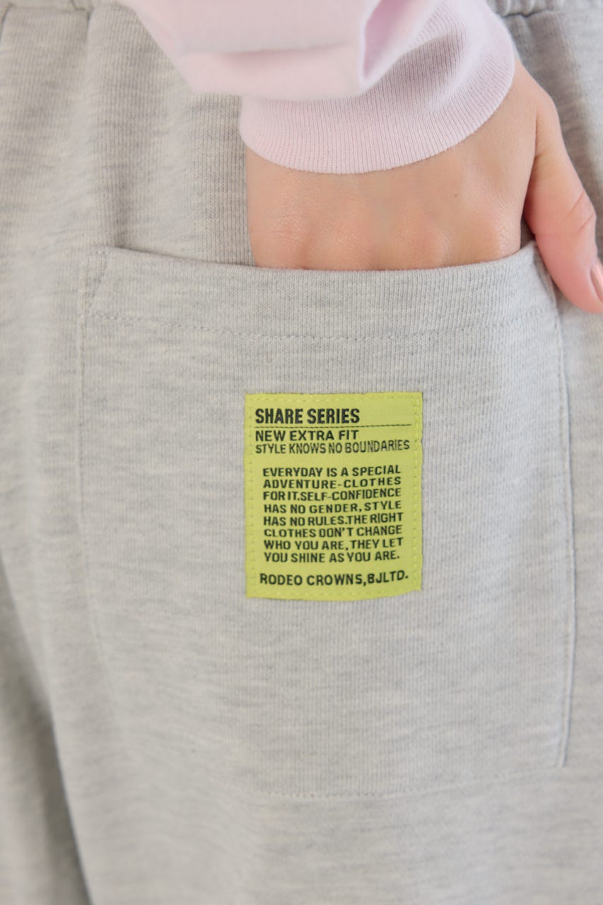 【UNISEX】SHARE バレルスウェットパンツ L/T.GRY L