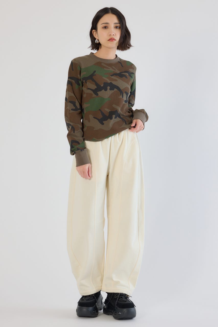 【UNISEX】SHARE バレルスウェットパンツ O/WHT L