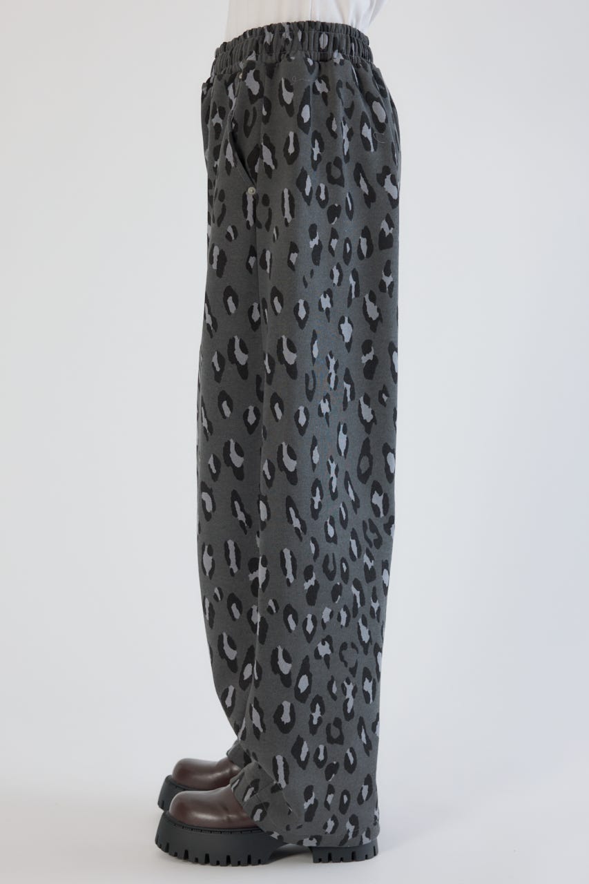 【UNISEX】SHARE PATTERNバレルスウェットパンツ 柄GRY L