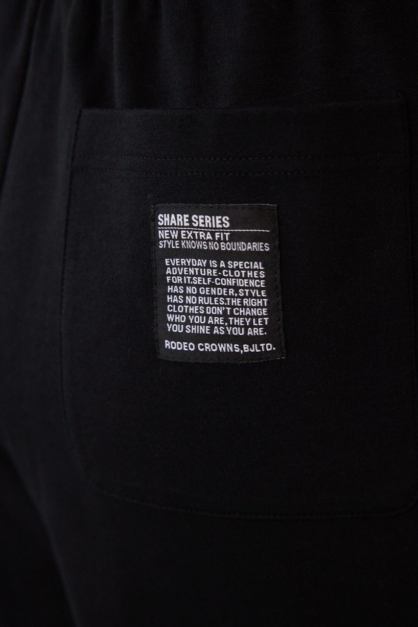 【UNISEX】SHARE DRY スウェットカーゴショートパンツ BLK L