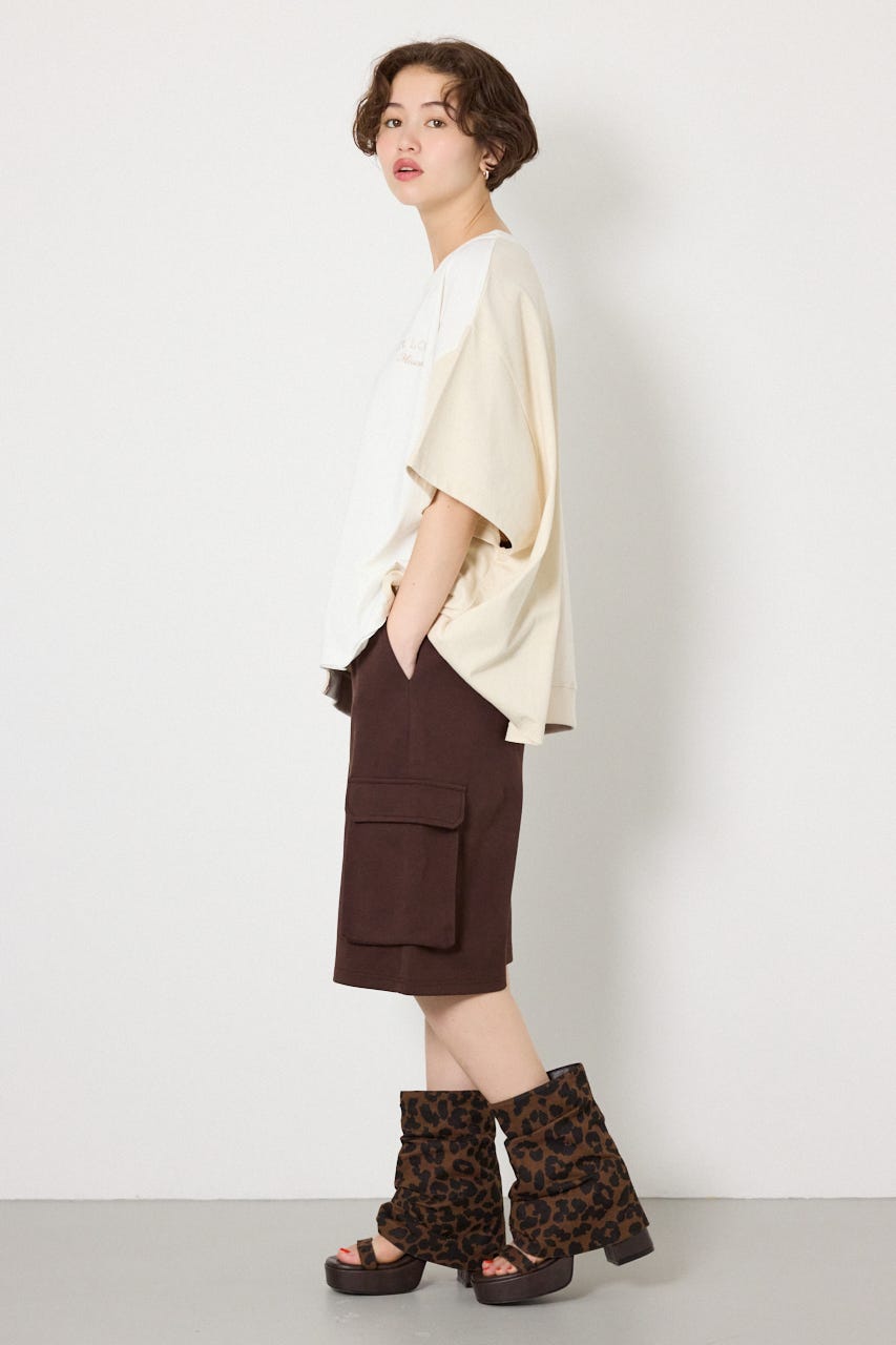【UNISEX】SHARE DRY スウェットカーゴショートパンツ BRN M