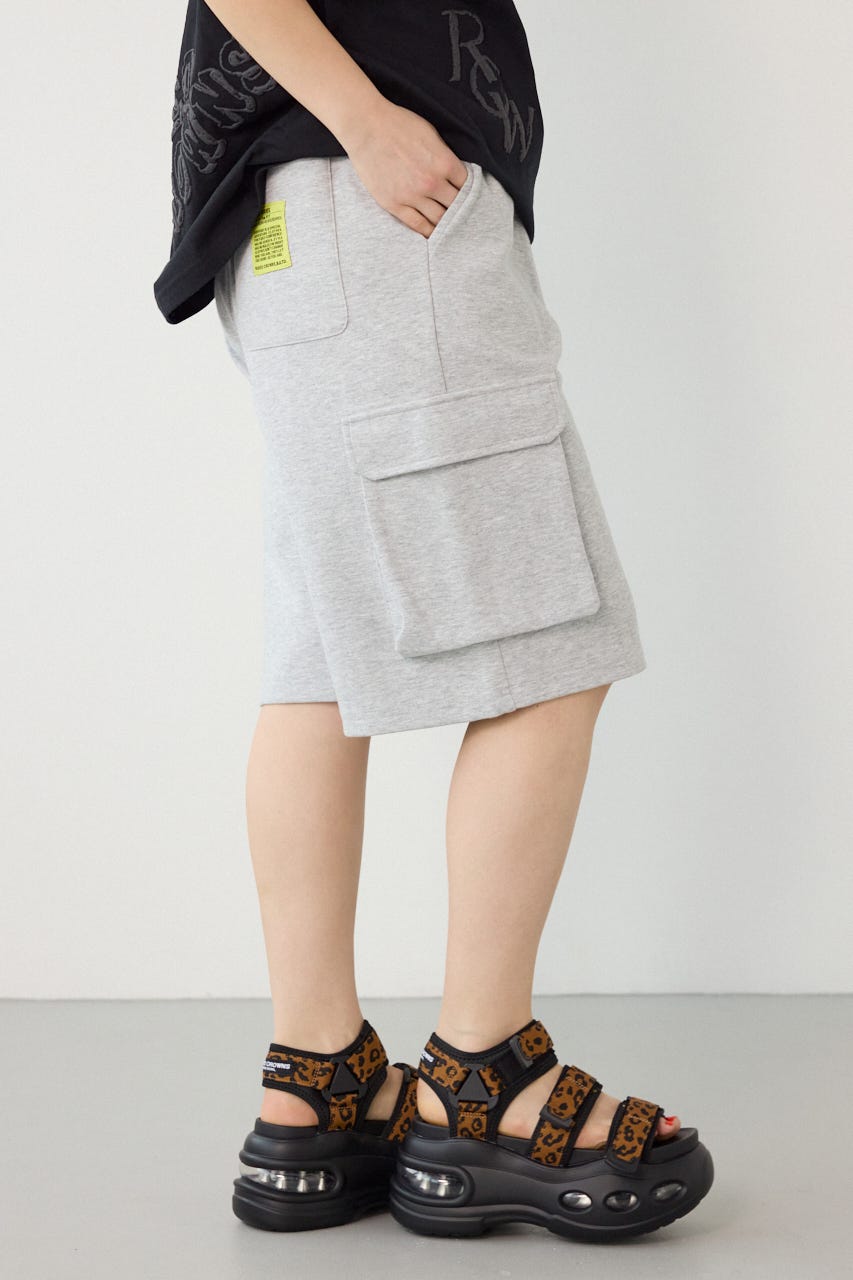 【UNISEX】SHARE DRY スウェットカーゴショートパンツ L/T.GRY L