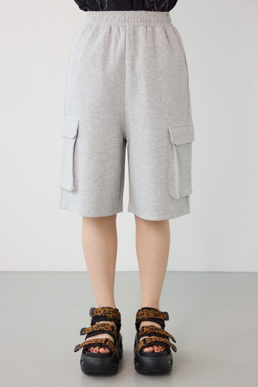 【UNISEX】SHARE DRY スウェットカーゴショートパンツ L/T.GRY L