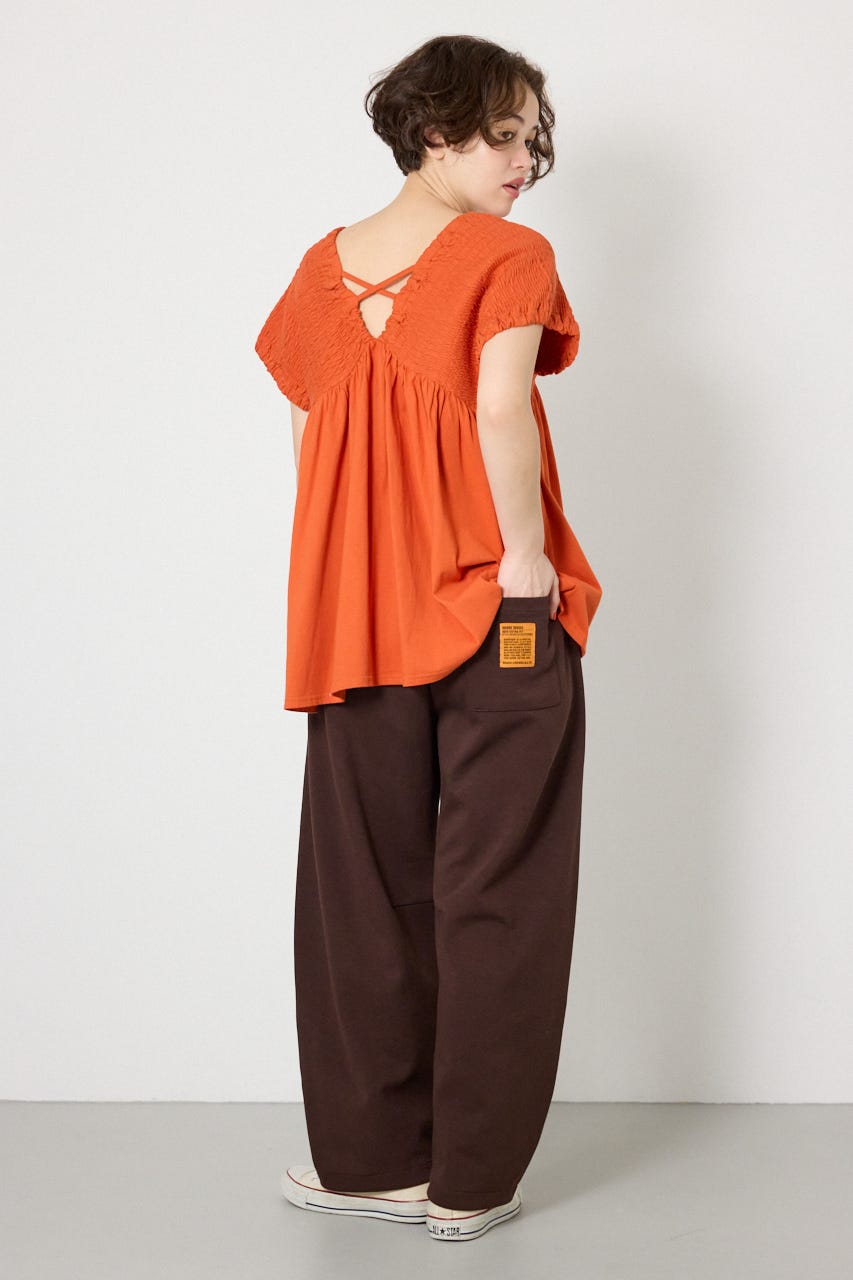 【UNISEX】SHARE DRYバレルスウェットパンツ BRN M