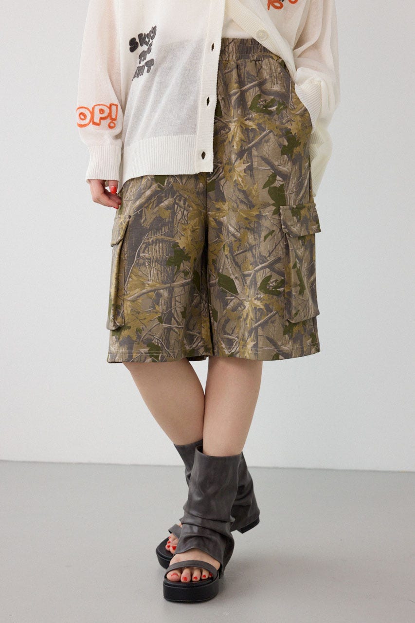 RODEO CROWNS WIDE BOWLの【UNISEX】SHARE DRY PTTERN スウェットカーゴショートパンツ