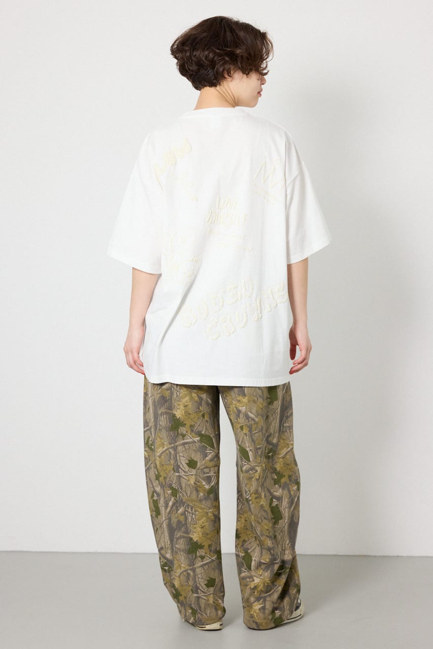 【UNISEX】SHARE DRY PTTERN バレルスウェットパンツ 柄BEG M