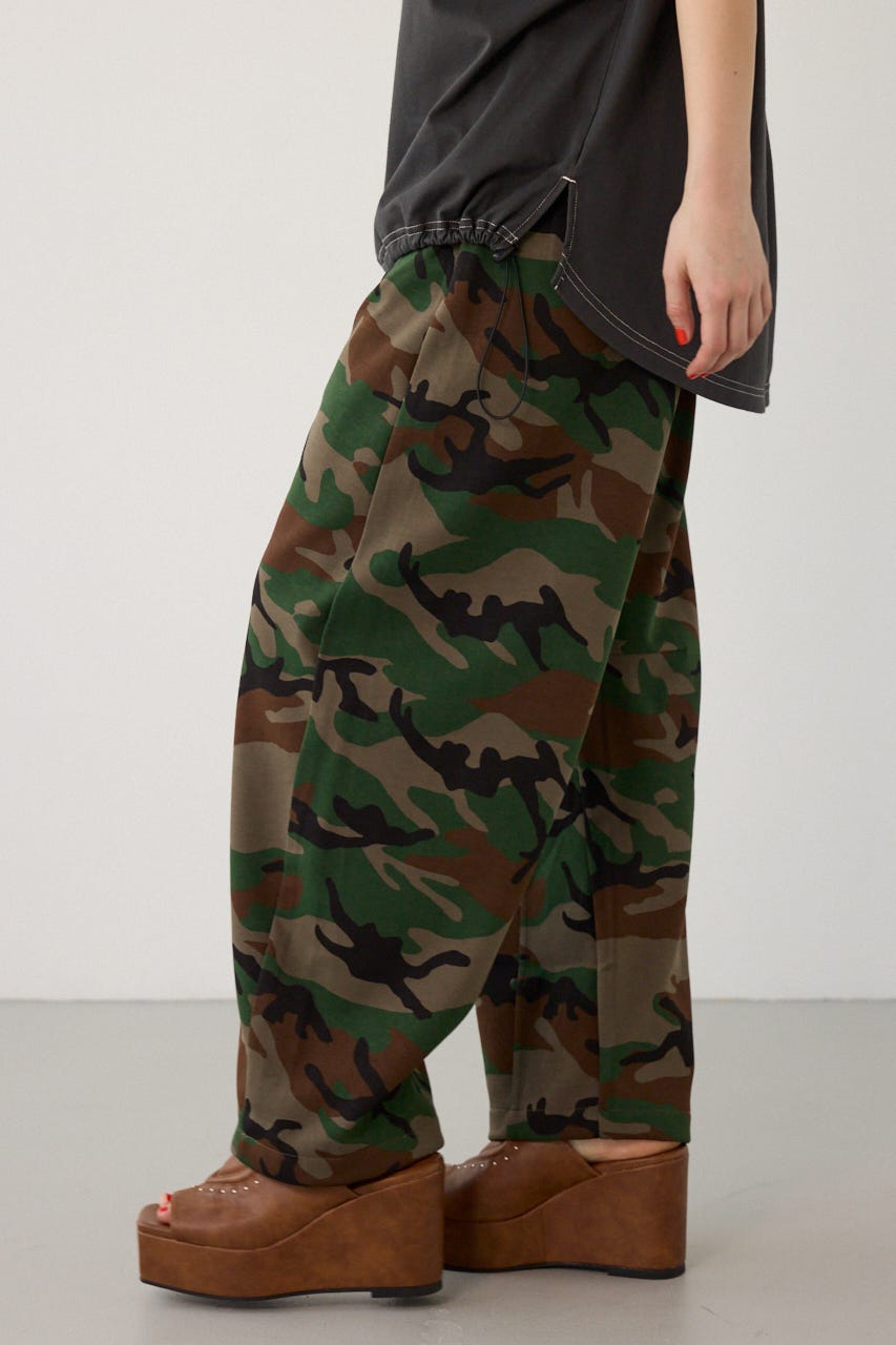 【UNISEX】SHARE DRY PTTERN バレルスウェットパンツ 迷彩 M