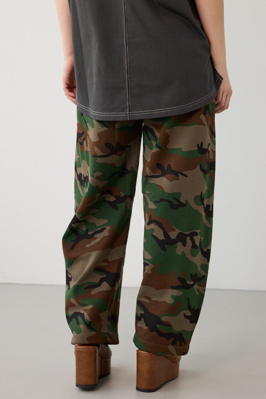 【UNISEX】SHARE DRY PTTERN バレルスウェットパンツ 迷彩 M