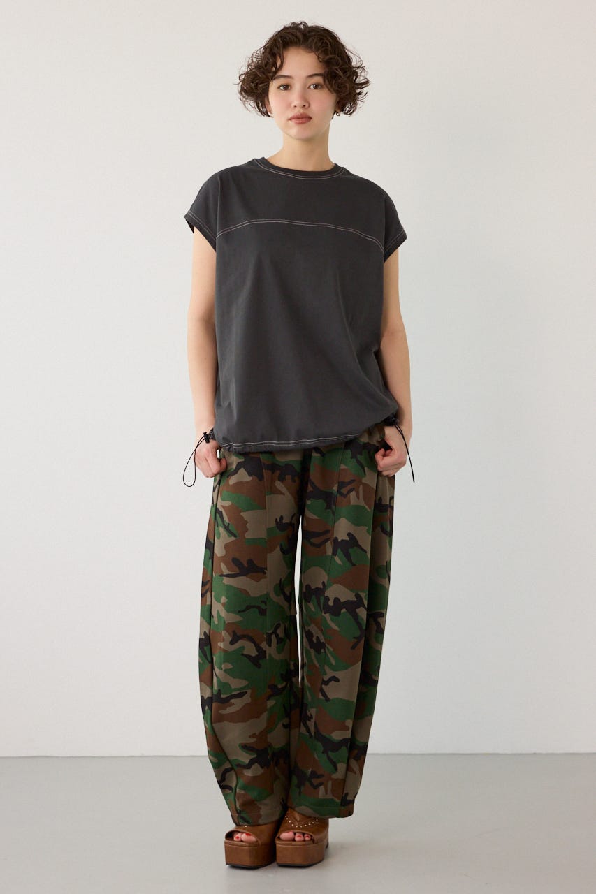 【UNISEX】SHARE DRY PTTERN バレルスウェットパンツ 迷彩 M